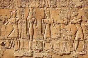 Egyptian ancient hieroglyphs. The history of mead begins here