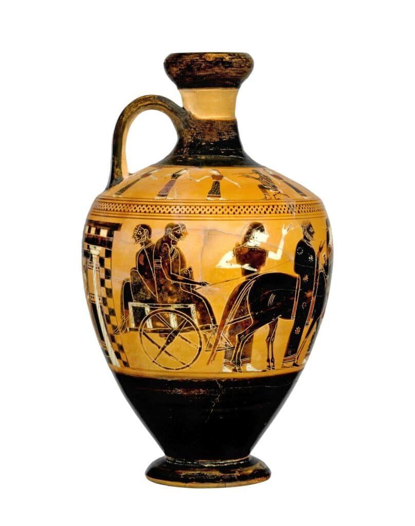 Terracotta flask from ancient Greece, is mead older than wine