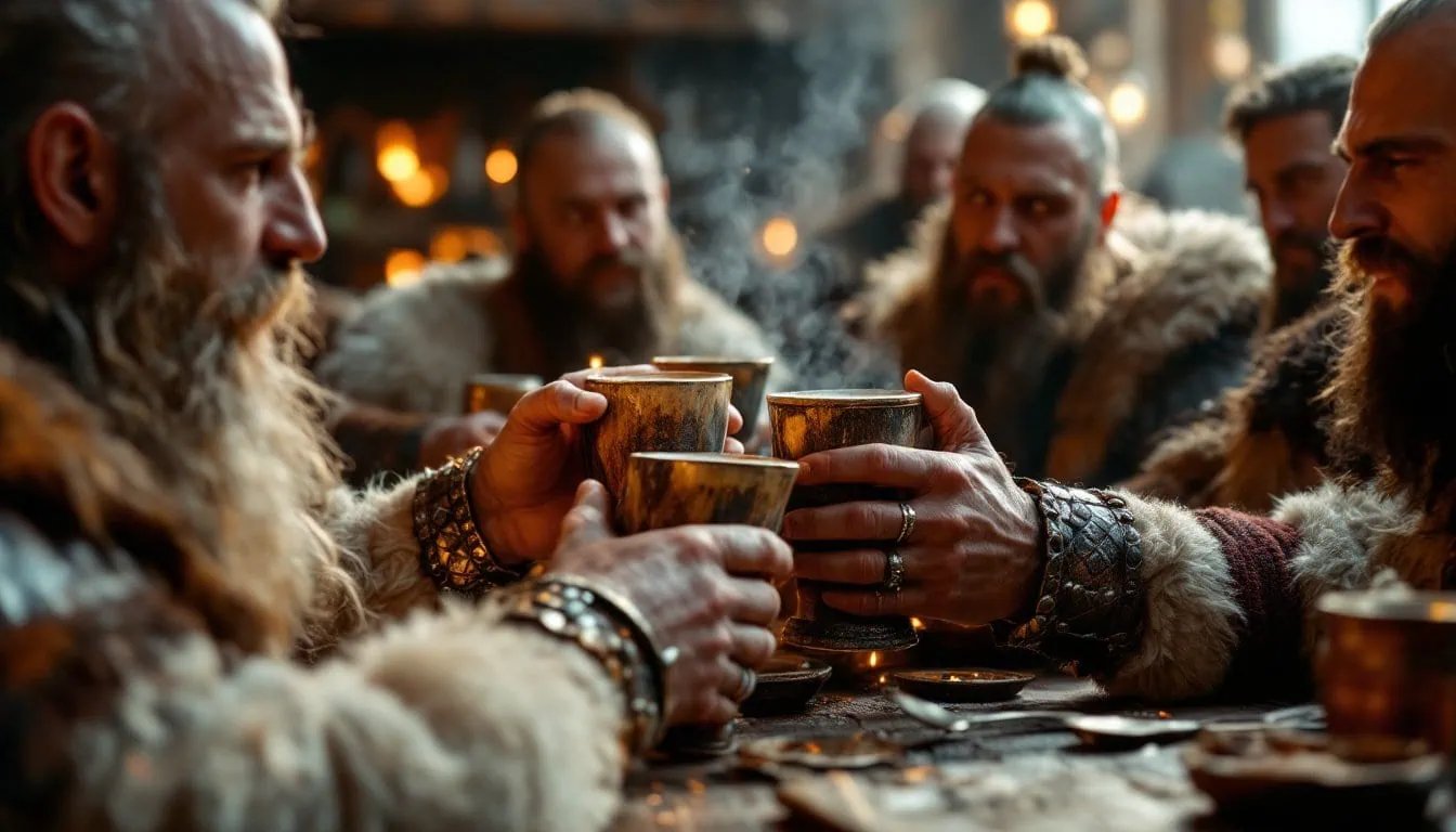 viking-festive-mead drinking vessels